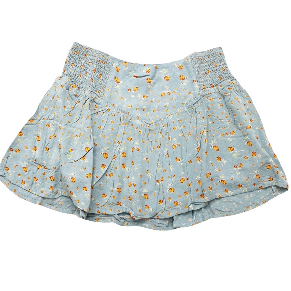Urban Outfitters Drop Waist Floral Mini Skort Medium